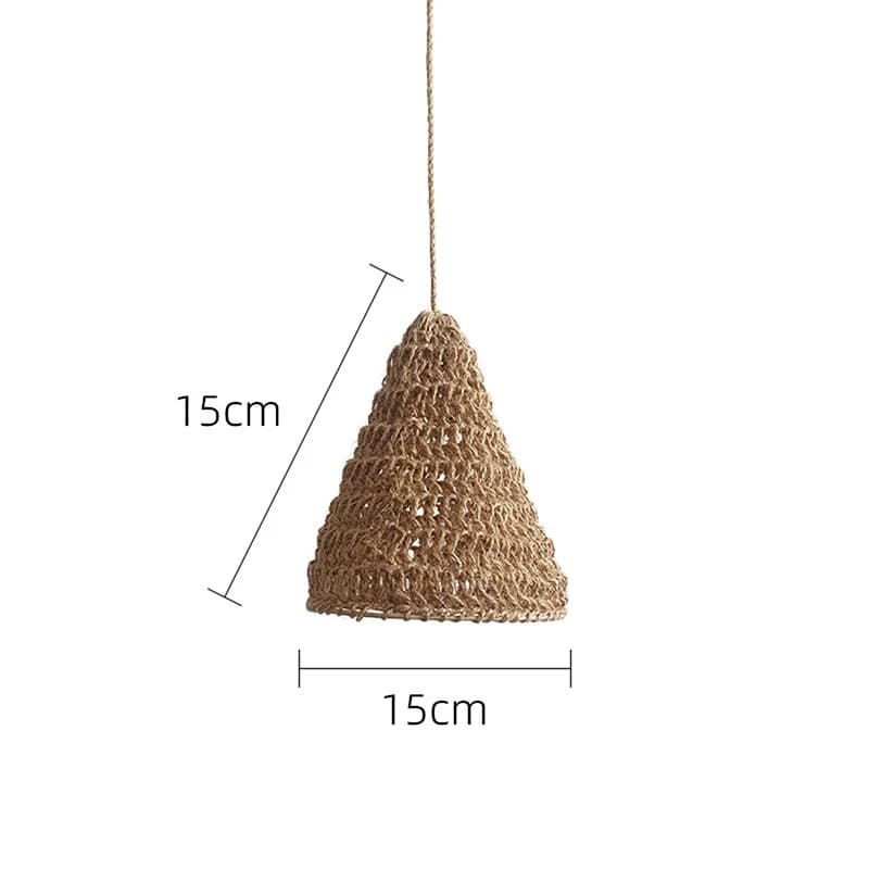 Abat-jour suspendu en corde de Jute, tissage fait à la main, usage domestique, haute qualité, Durabl