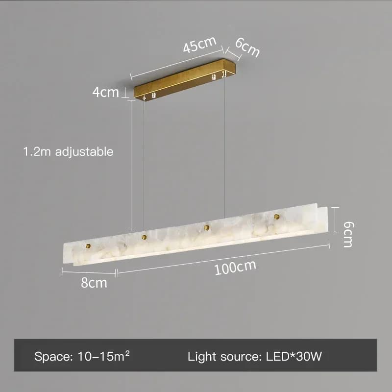 Plafonnier LED en marbre au design moderne et luxueux, luminaire décoratif d'intérieur, idéal pour u