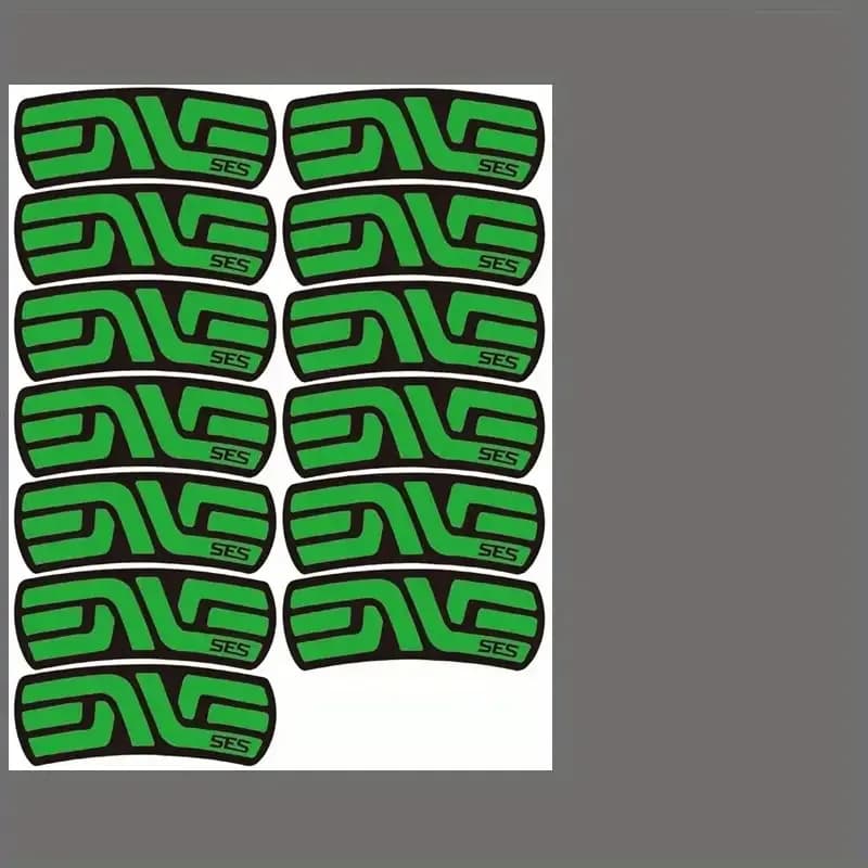 1SET d'autocollants « Logo SES » - Design rouge audacieux pour vélos et ordinateurs portables |   Éq