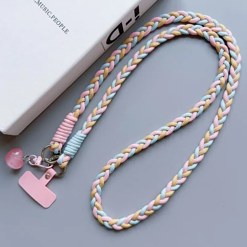 Lanière universelle créative pour téléphone portable, corde à bandoulière longue, sangle d'épaule, p