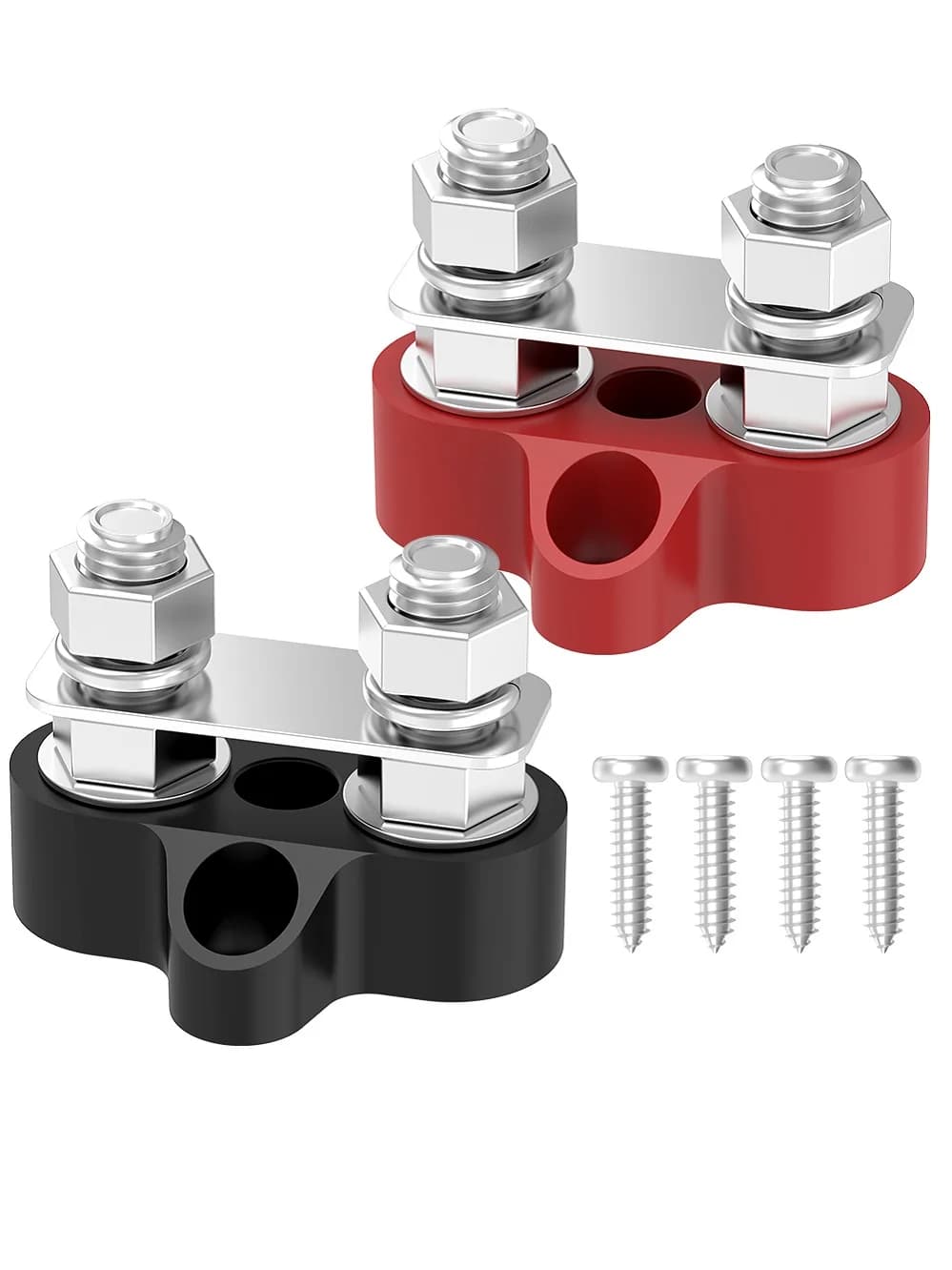 Barre omnibus 12V 200A, bloc de distribution d'alimentation de batterie, bornier à double goujons 5/