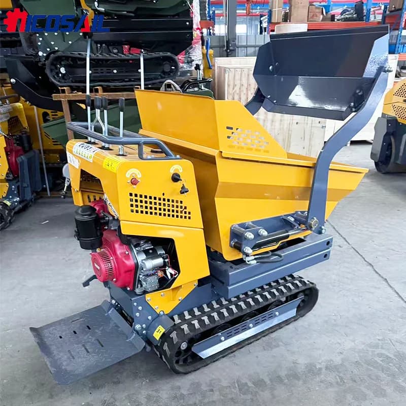 Mini Dumper petit chenille agricole auto-chargement puissance hydraulique ménage terres agricoles ti