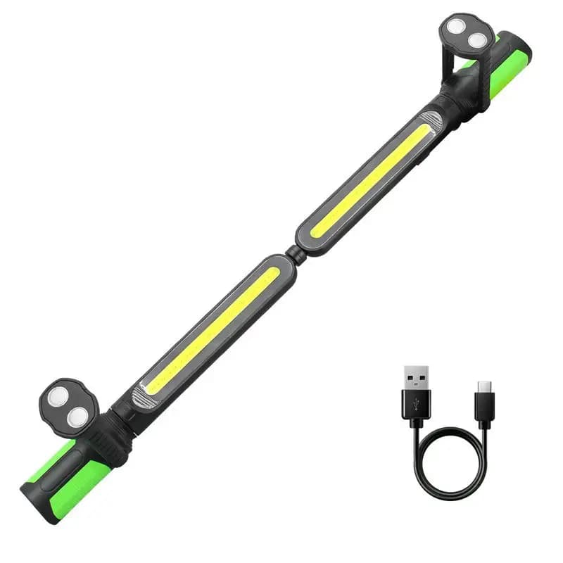 Lampe de travail pour mécanicien 2400LM LED, 4400mAh rechargeable, magnétique, lampe de travail sous