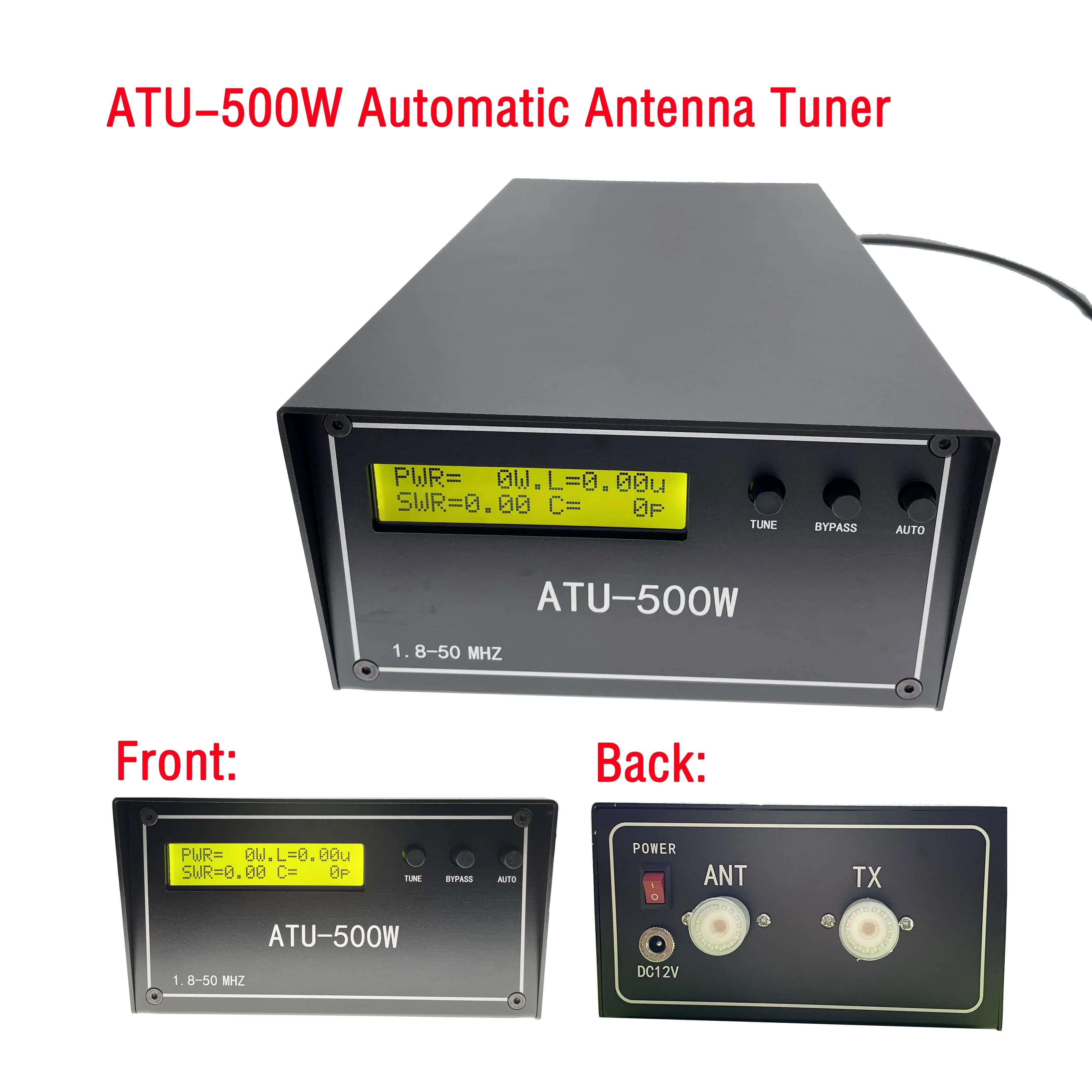 Tuner d'antenne automatique ATU500W ATU-500W ATU500 par N7DDC assemblé avec coque prête à l'emploi