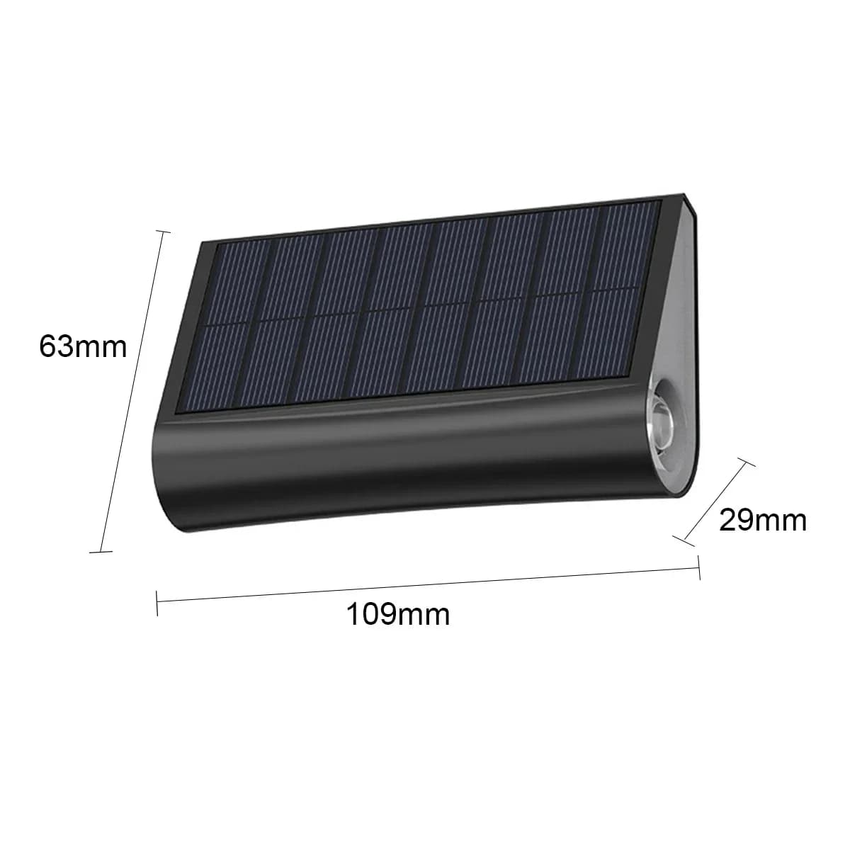 Lampe de jardin solaire à LED, éclairage extérieur étanche, lumières de 62 verges, balcon, mur, clôt