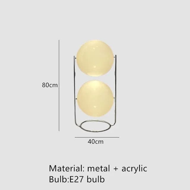 Lampadaire LED design italien, boule blanche, 2,8 m, pour salon, hôtel, lampe de décoration latérale