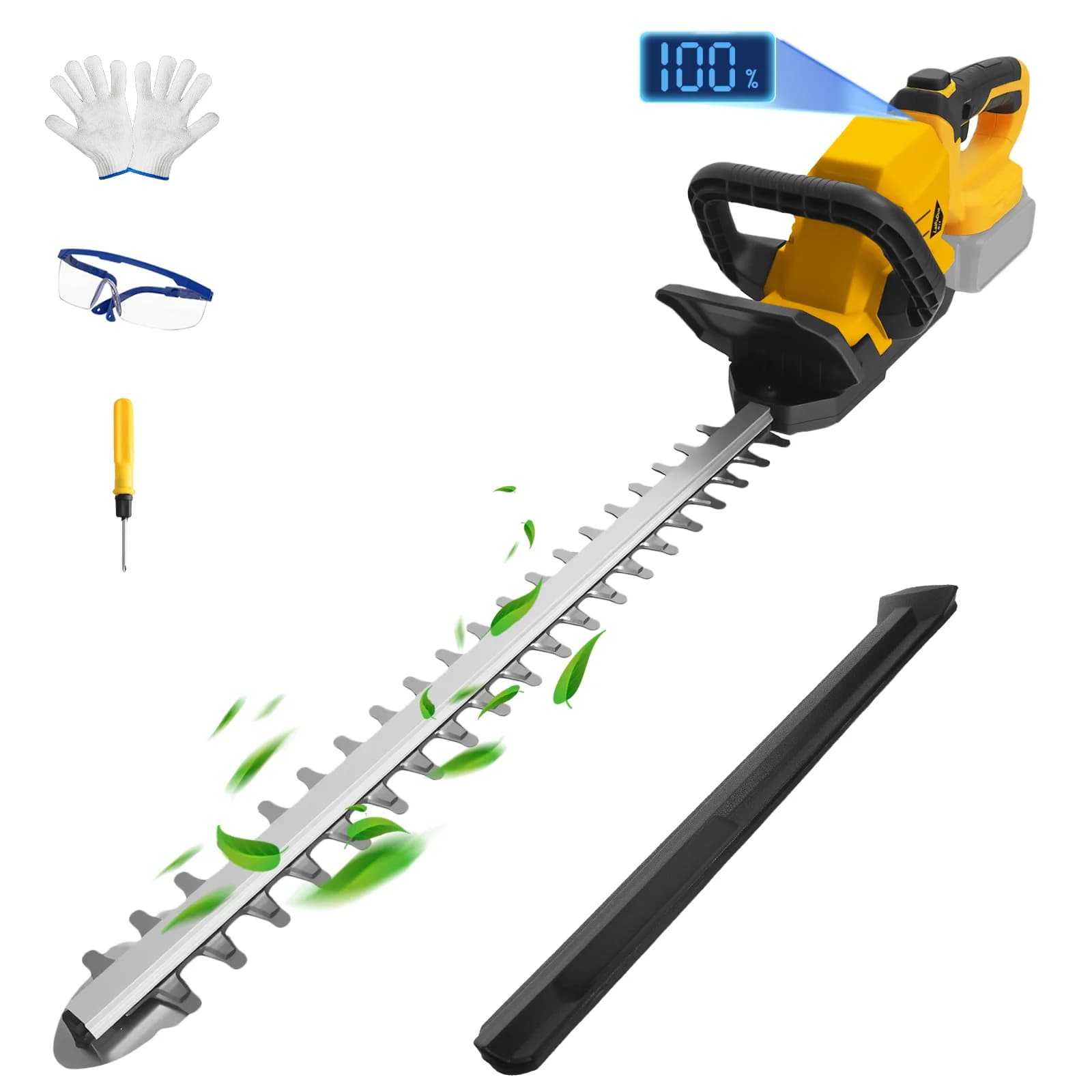 Taille-haie électrique sans balais 3000 tr/min, sans fil, portable, taille-bordures, tondeuse à gazo