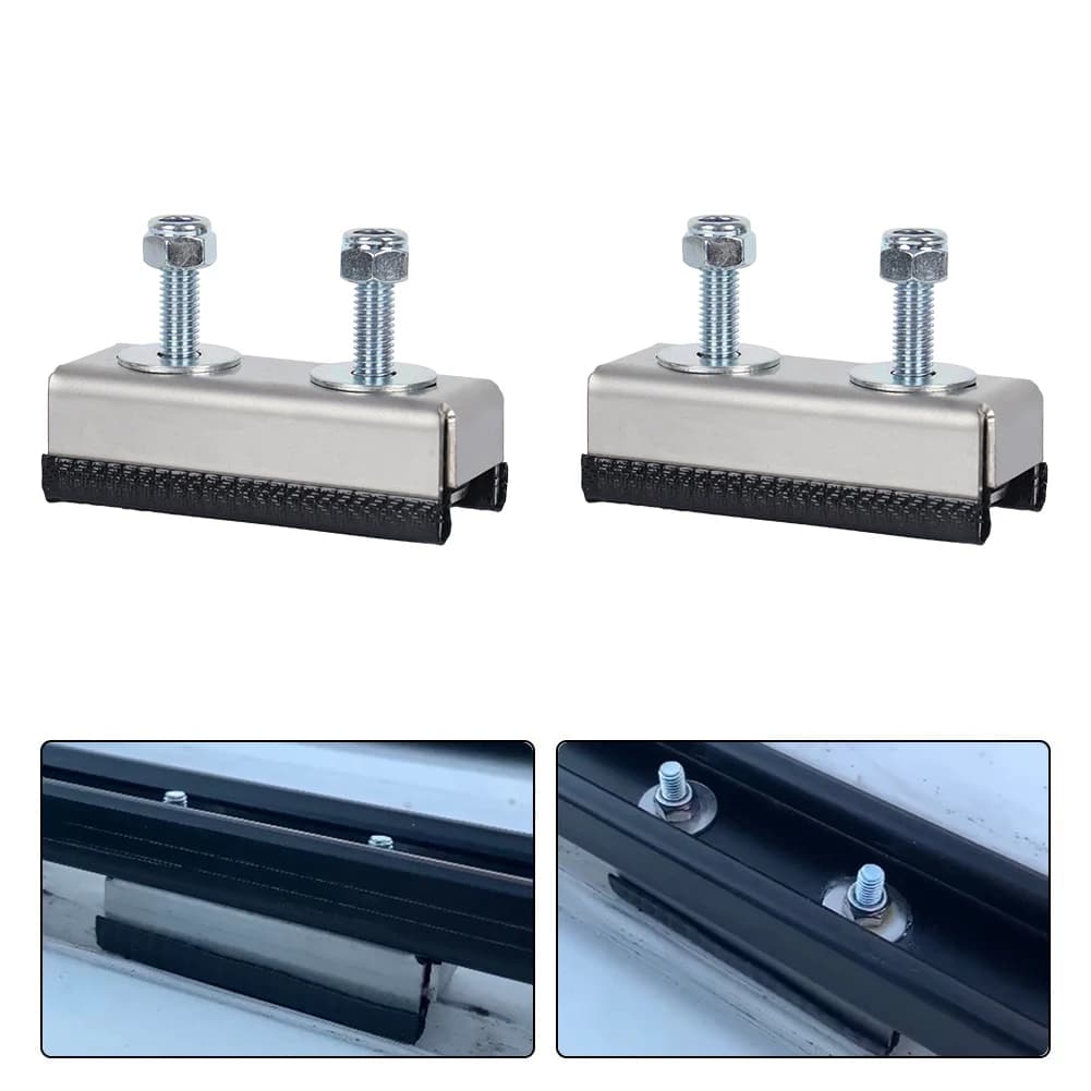 Kit de fixation de porte-bagages de toit pour caravane, 2 pièces, supports de montage de rail de toi