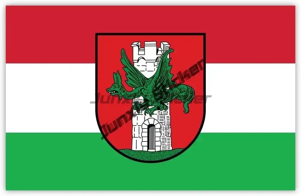 Kowlfurt Salzburg Innsbruck Graz autriche ville drapeau autocollants pour voiture SUV pare-chocs déc