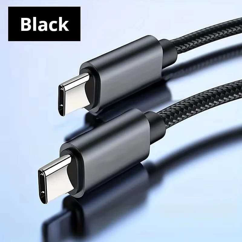 Chargeur rapide 60W Type C vers Type C, câbles de 1m, 2m, 3m, chargeur rapide PD, câble de données p