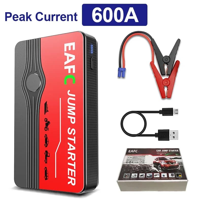 Démarreur de saut de batterie de voiture 2000A/1200A, chargeur rapide, batterie externe pour démarre