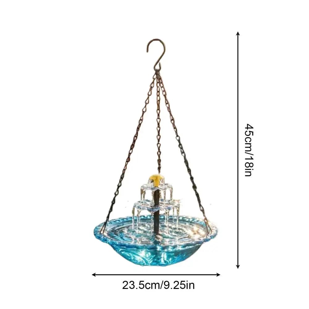 Fontaine solaire flottante pour bain d'oiseaux, bassin de bain pour colibris, décoration extérieure 