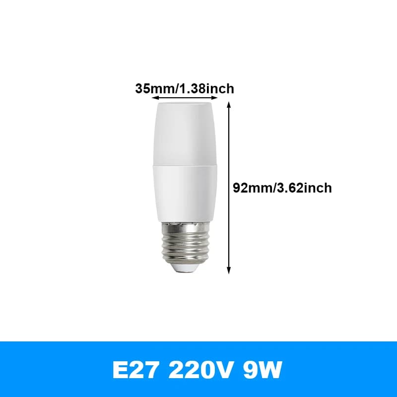 Ampoule LED cylindrique 220V E27, lumière blanche froide, lampe LED rétro pour l'ambiance, éclairage