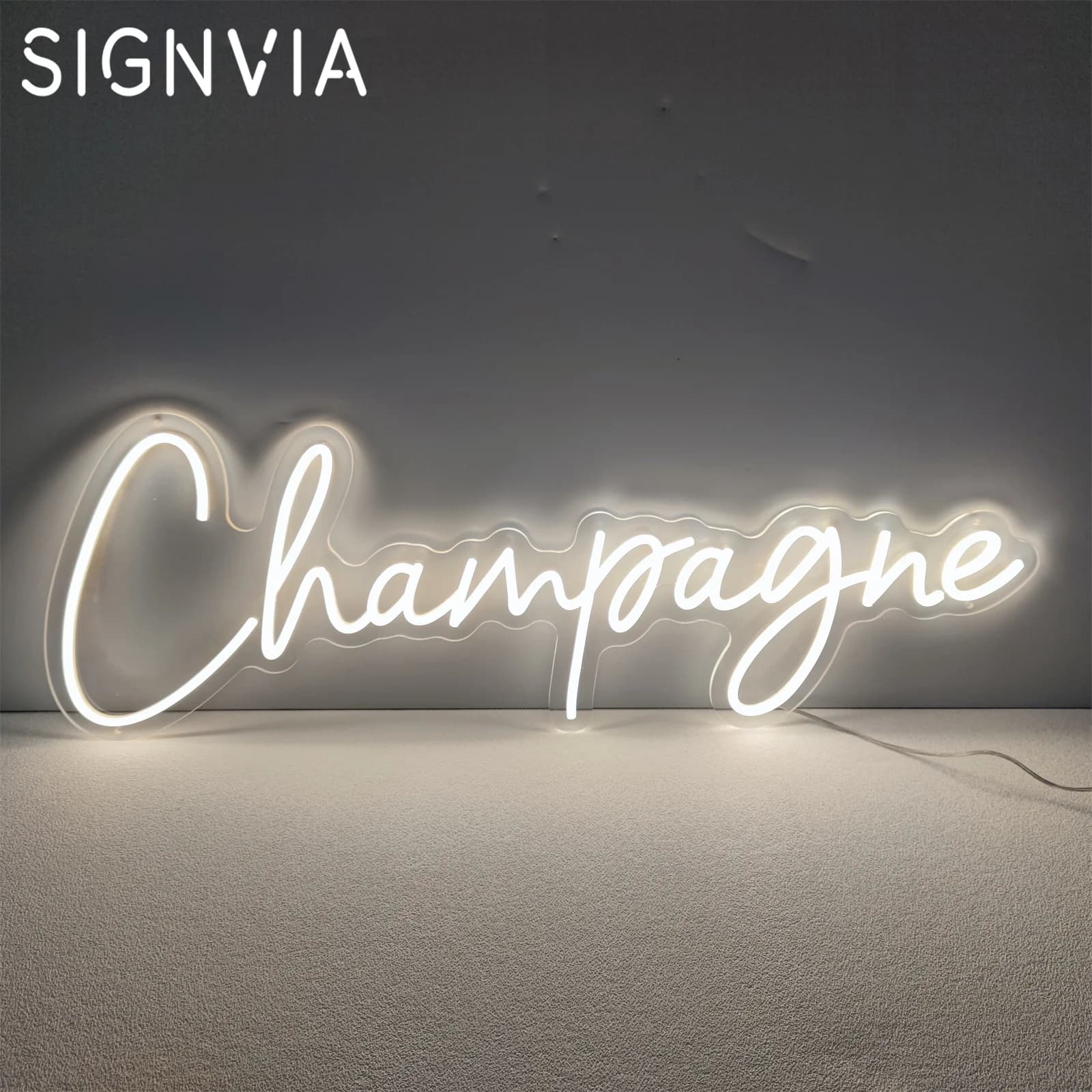 Enseigne au néon LED Champagne, lampe de nuit, décoration murale, chambre, maison, fête, bar, cabare