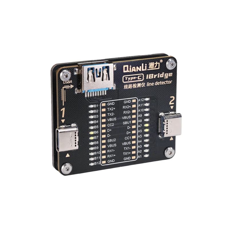 Testeur de circuits Qianli IBridge Type-C : Instrument de test de câbles USB-C vers USB-C et USB-C v