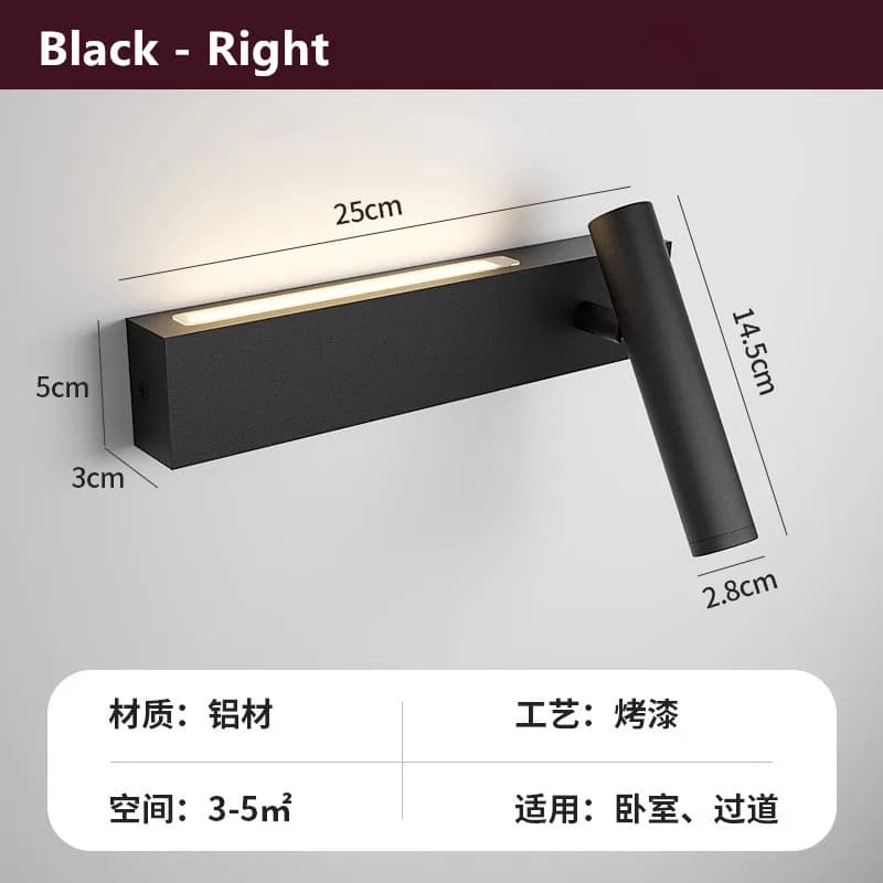 Chambre chevet mur LED lampe atmosphère lampe moderne et Simple salon fond applique couloir mur proj