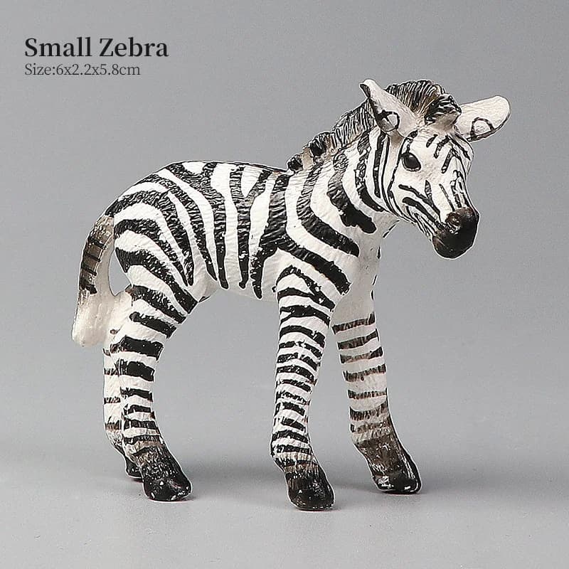 Modèle d'animal zèbre du monde de la faune africaine-jouet de figurines d'action de Simulation éduca