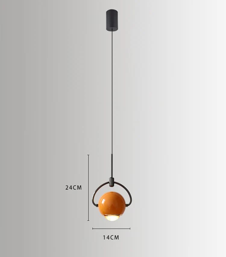 Lampe suspendue en frêne au design nordique simple, petit luminaire décoratif à angle réglable, idéa