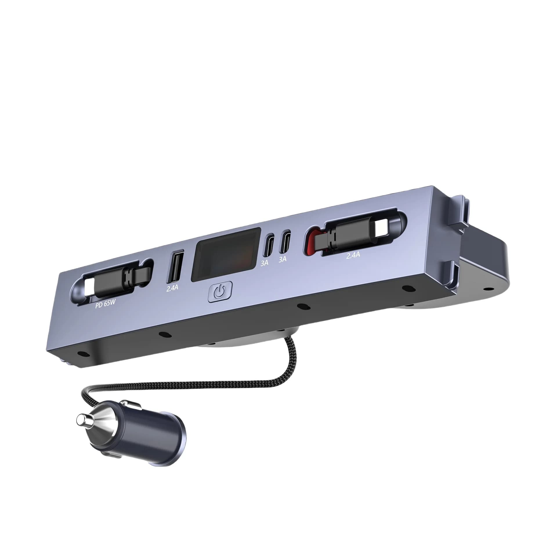 Station d'accueil pour Tesla modèle 3/Y 65W, chargeur rapide, Hub Shunt USB, Extension de Console ce