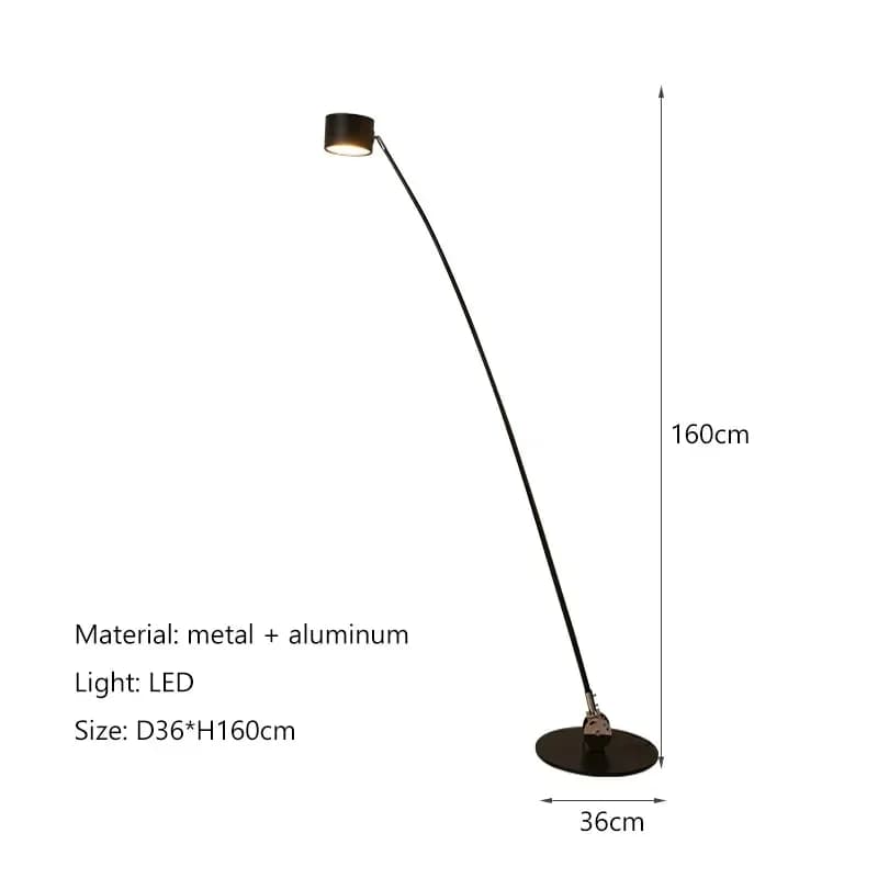 Sampei lampadaire design italien lampe à arc longue pôle projecteur pour la maison salon canapé gran