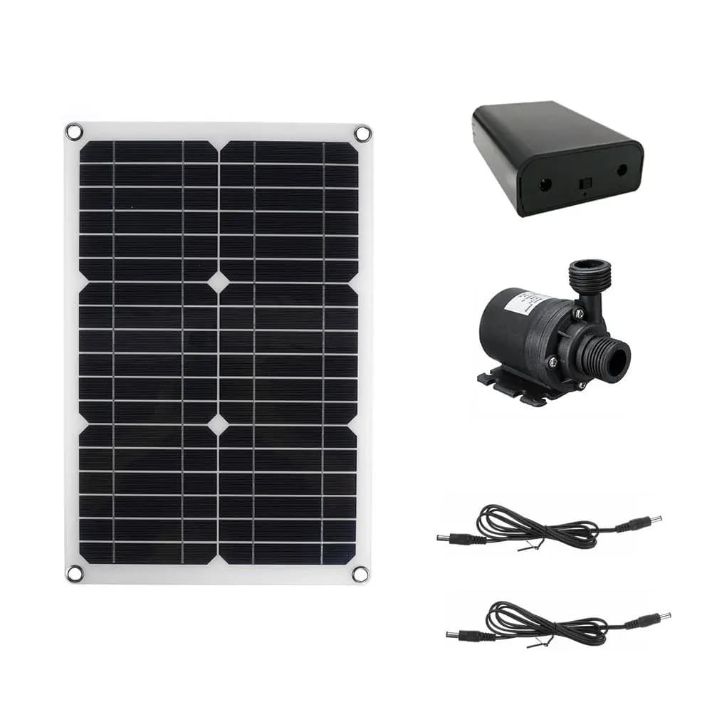 300W panneau solaire batterie externe 800L/H ensemble de pompe à eau Ultra-silencieux pompe à eau Su