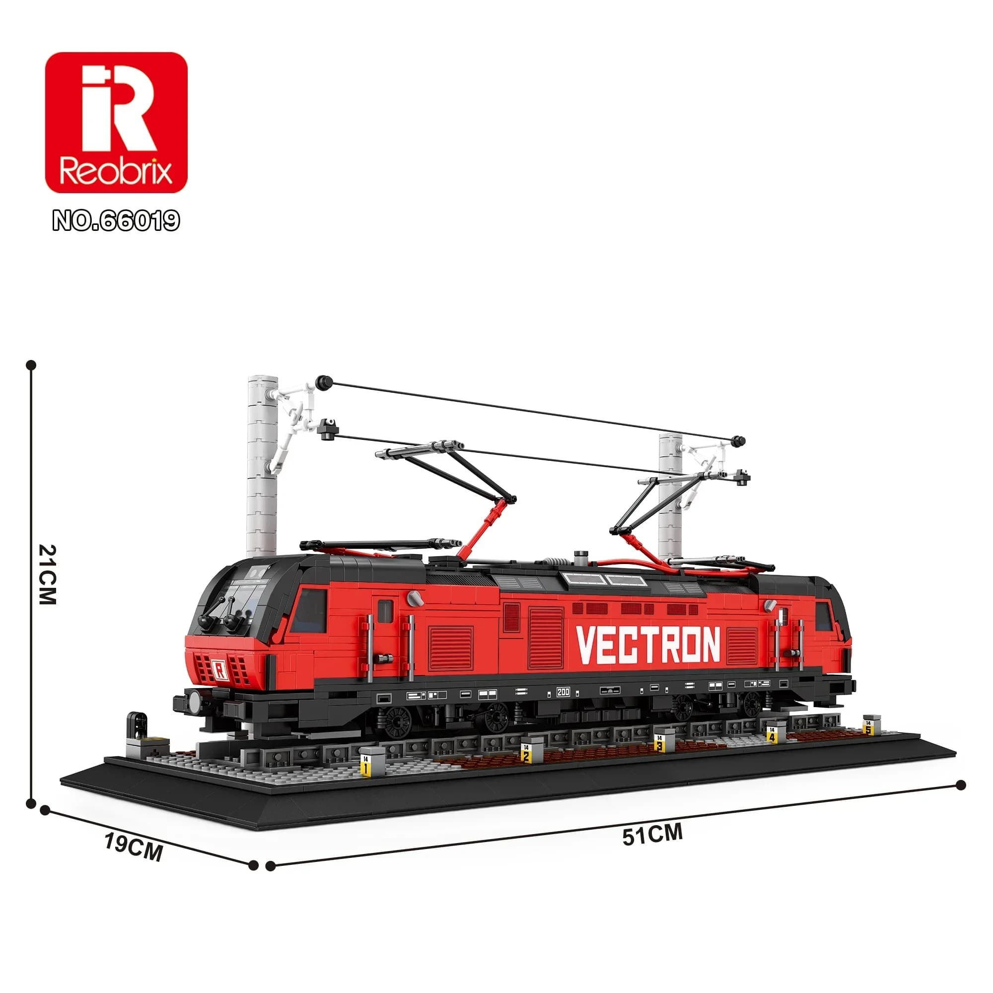 Modèle de voie de train de voyageurs électrique européen, blocs de construction, jouets en brique, t