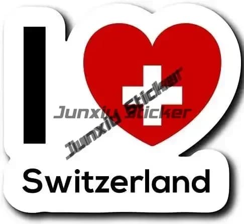 Appenzell Jura Schwyz-Autocollants en Vinyle, Emblème des Alpes Suisses, Code Pays Ovale CH, Accesso