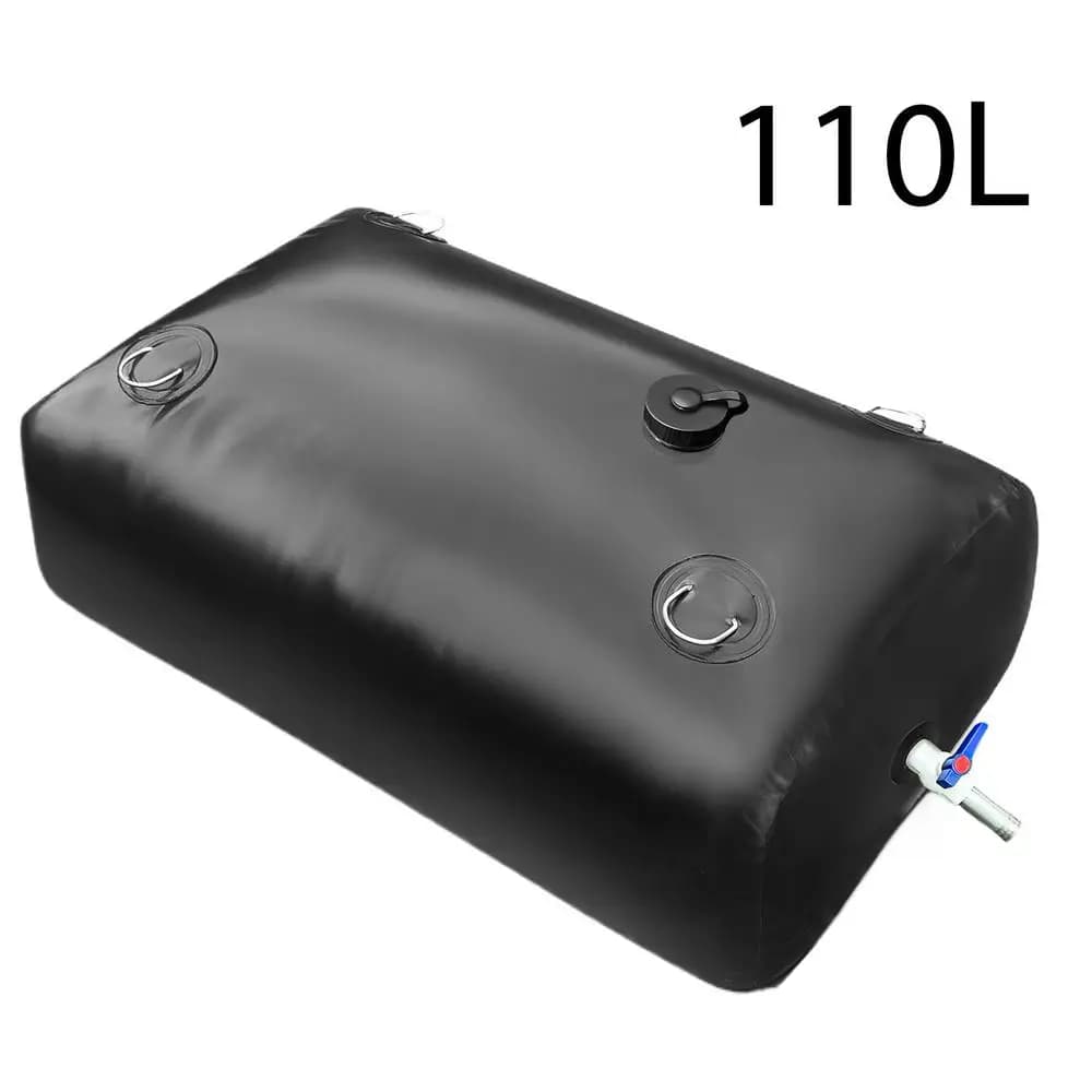 Réservoir d'eau pliable de 110 L avec robinet, sac de stockage d'eau pour voiture, conteneur d'eau p