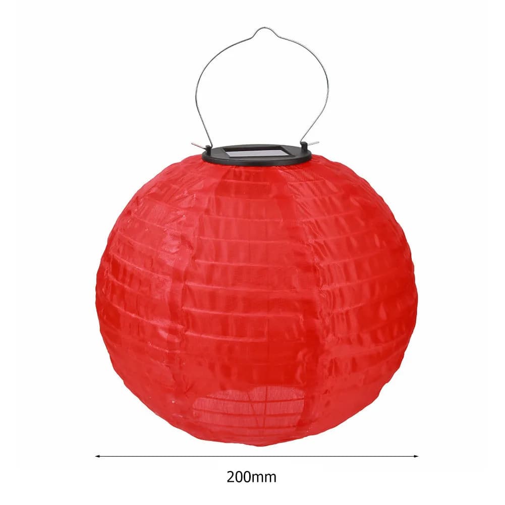 Lanterne Solaire LED Alberoise en Papier, Éclairage Décoratif pour Festival, Mariage