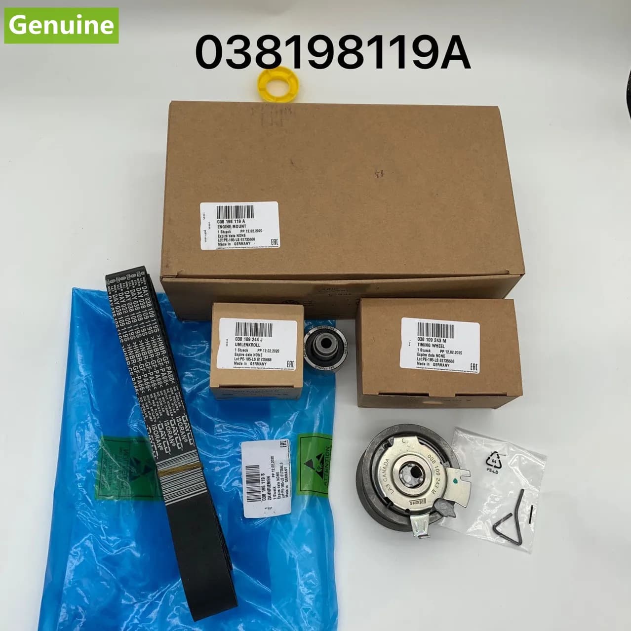 Kit de rouleau de courroie de distribution OEM authentique, 530020110 038nightlife 119L 038nightlife