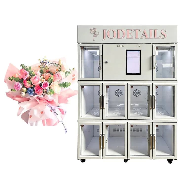 Distributeur automatique de fleurs personnalisé, simple et élégant, blanc, grande capacité, 24 heure