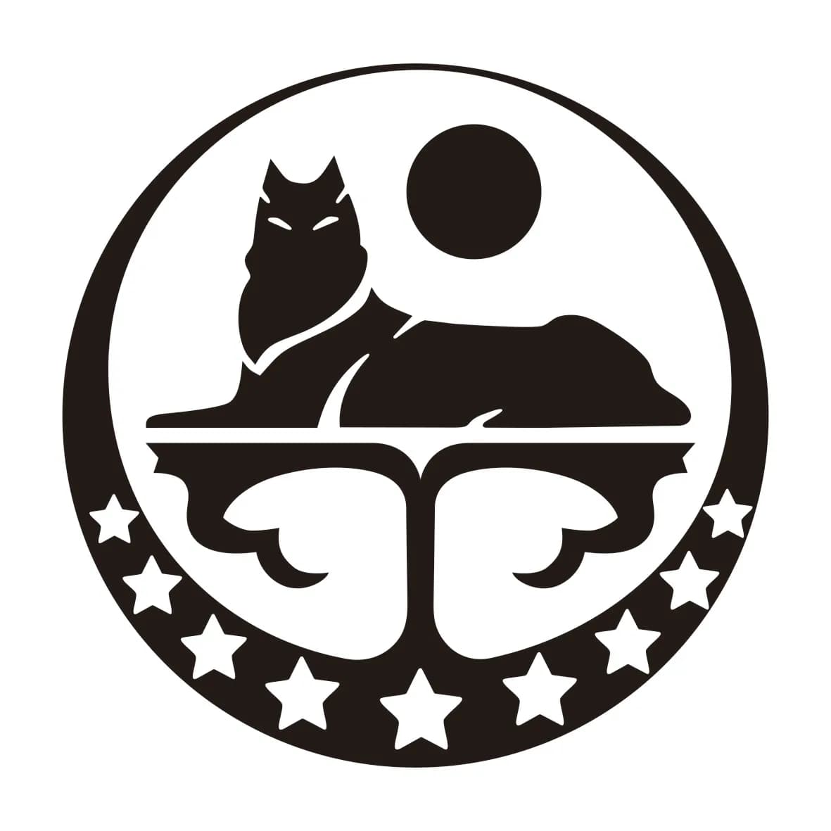 Autocollant de voiture drôle en vinyle, diverses tailles, loup de Tchétchénie, blanc/noir, pour déco