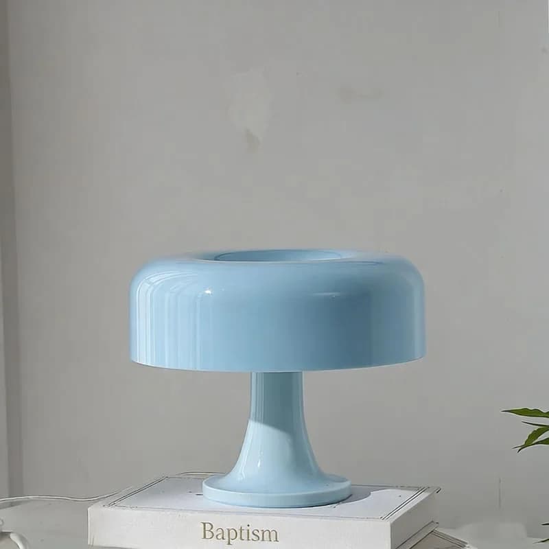 Lampe de table LED créative moderne en forme de champignon, lumière d'ambiance tricolore pour chambr