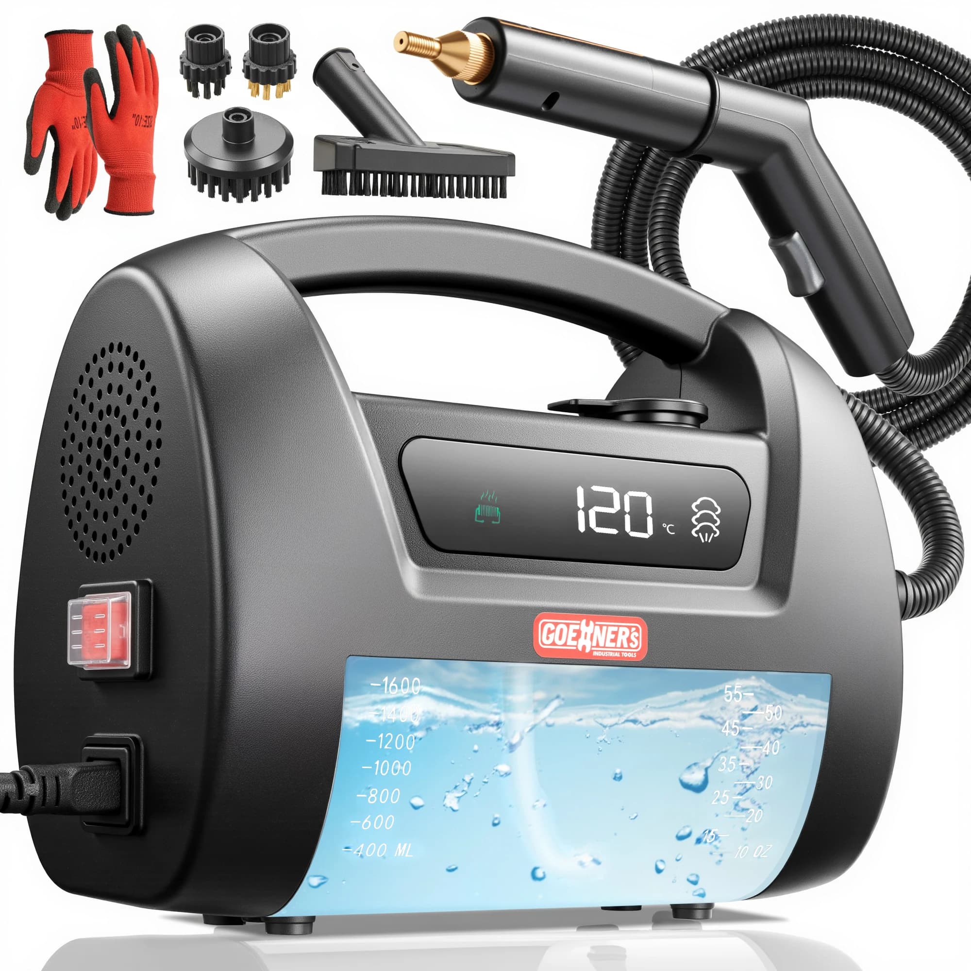 Nettoyeur vapeur haute pression professionnel 2500W 3,5 bars pour le nettoyage en profondeur des siè