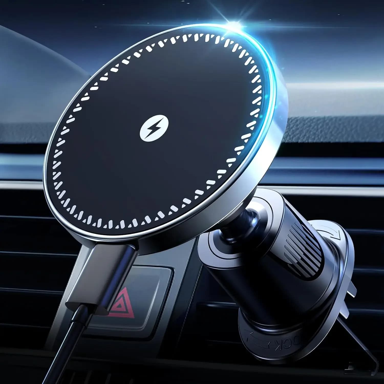 UYUXIO-Chargeur de téléphone magnétique sans fil pour voiture, support de téléphone pour iPhone 16 1