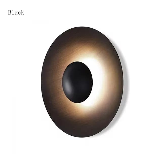 Applique Murale LED Ronde en Aluminium au Design Nordique Moderne, Luminaire Décoratif d'Nik, Idéal 