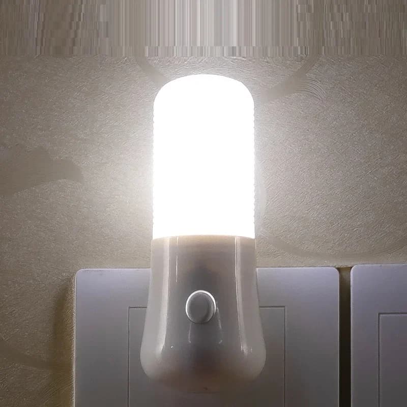 LED lampes de nuit chevet ue/US Plug bouton poussoir interrupteur chambre éclairage lampe bébé chamb