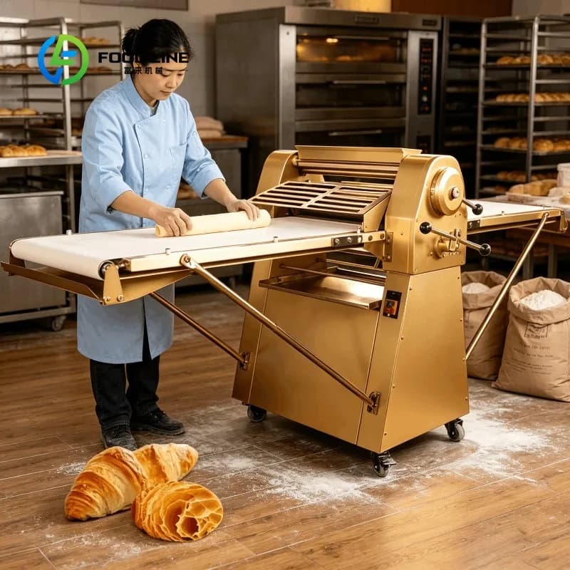 Laminoir commercial automatique personnalisé avec rouleaux réversibles pour la pâte feuilletée et la