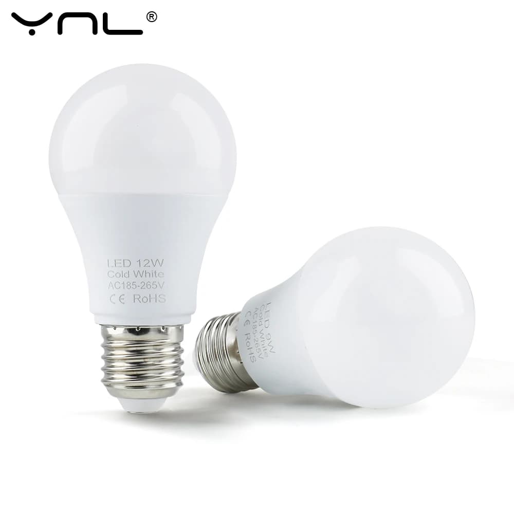 3W 6W 9W 12W 15W 18W LED ampoule lampes E27 Lampada LED ampoule AC 220V-240V Smart IC haute luminosi