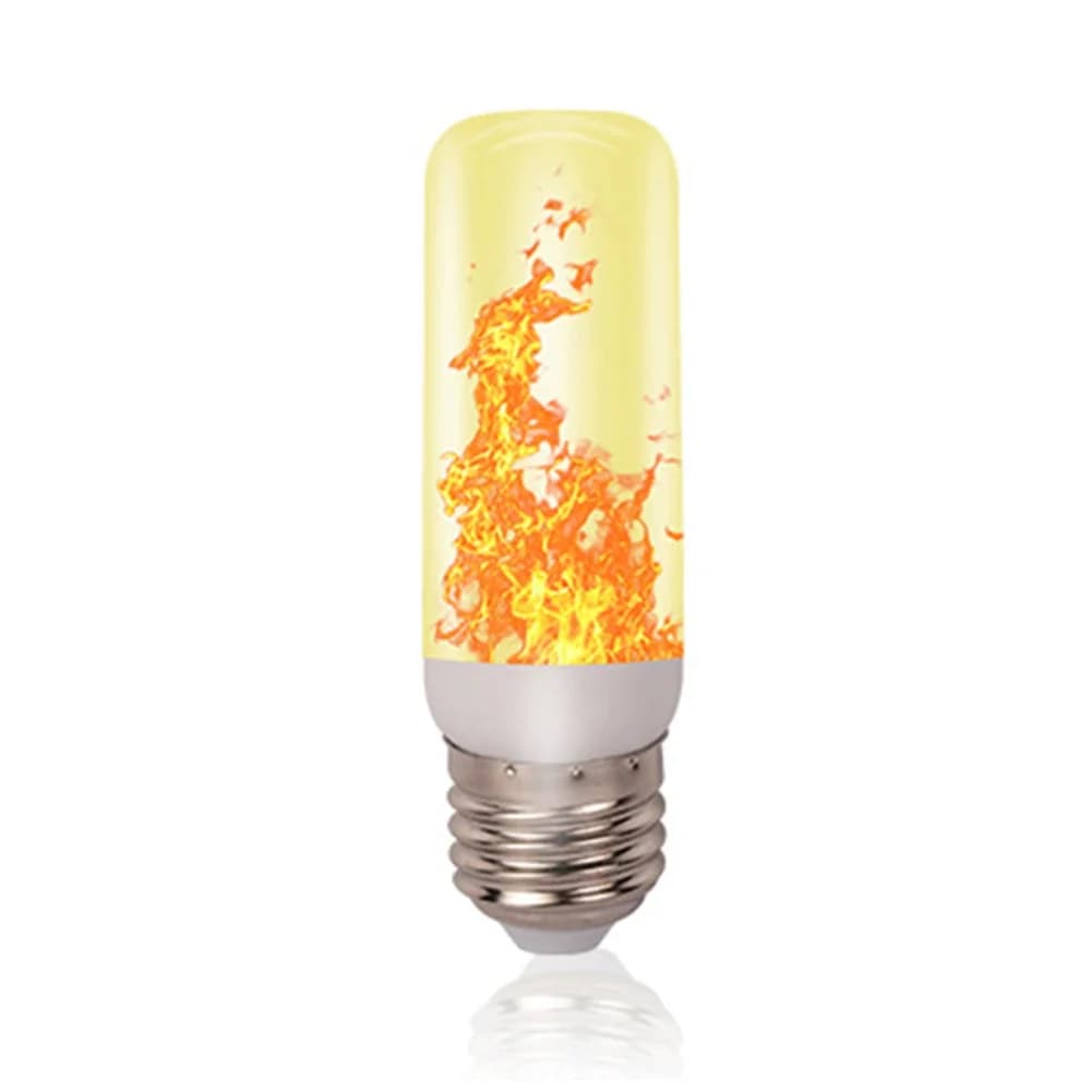 Ampoule LED à flamme scintillante, effet de feu brûlant simulé, lampe E27E26, décorations de fête de