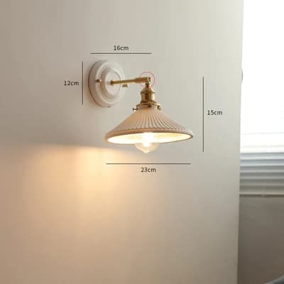 IWHD blanc céramique moderne applique Beisde chambre salon salle de bain miroir lumière cuivre nordi