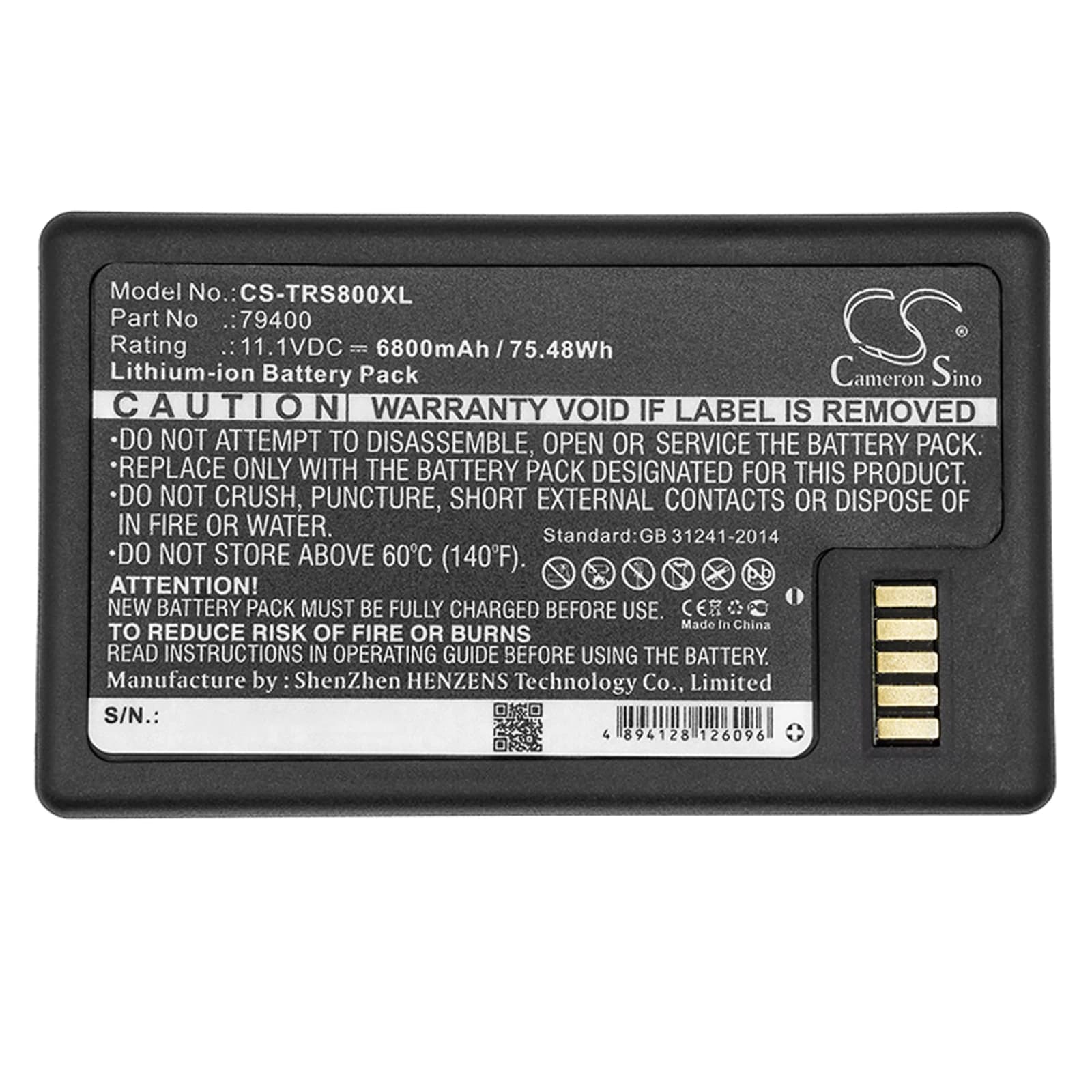 Batterie Li-ion pour Trimble 11.1V 6800mAh Modèles compatibles : S3, S5, S6, S7, S8, S9, VX, Station