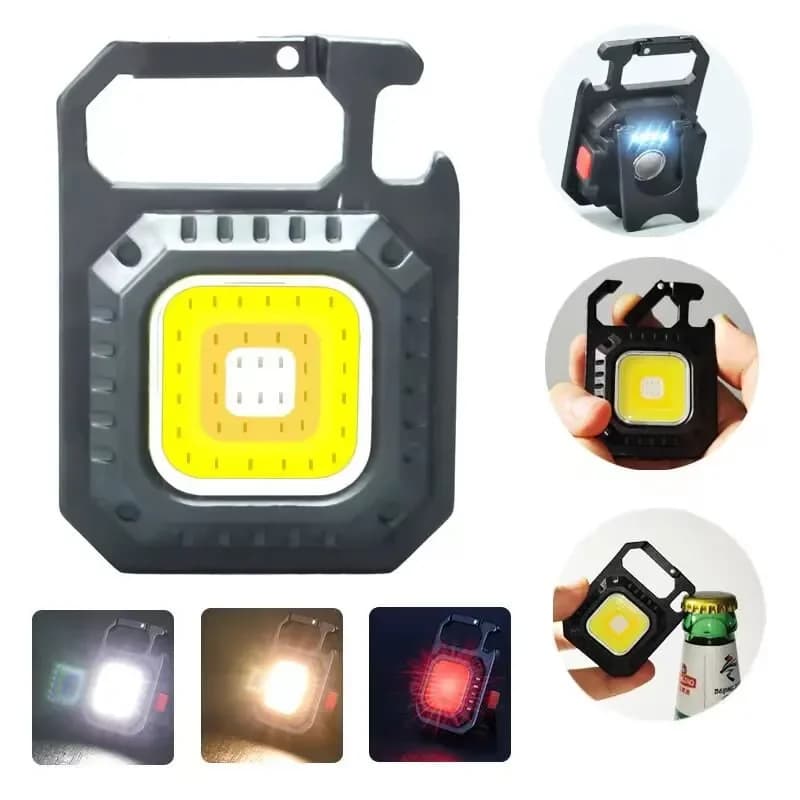 Mini lampe de poche LED magnétique COB, lampe de travail de poche pour Camping en plein air, 800 Lum