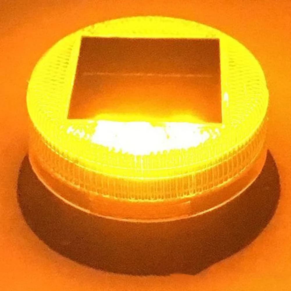 Feu de signalisation clignotant à énergie solaire, lumière stroboscopique magnétique, lumière d'urge