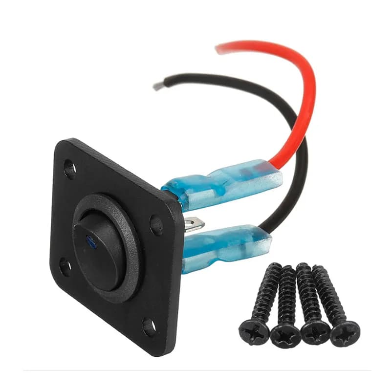 Panneau d'interrupteur universel à bascule, accessoires de style LED bleus, USB, voiture, bateau, ma