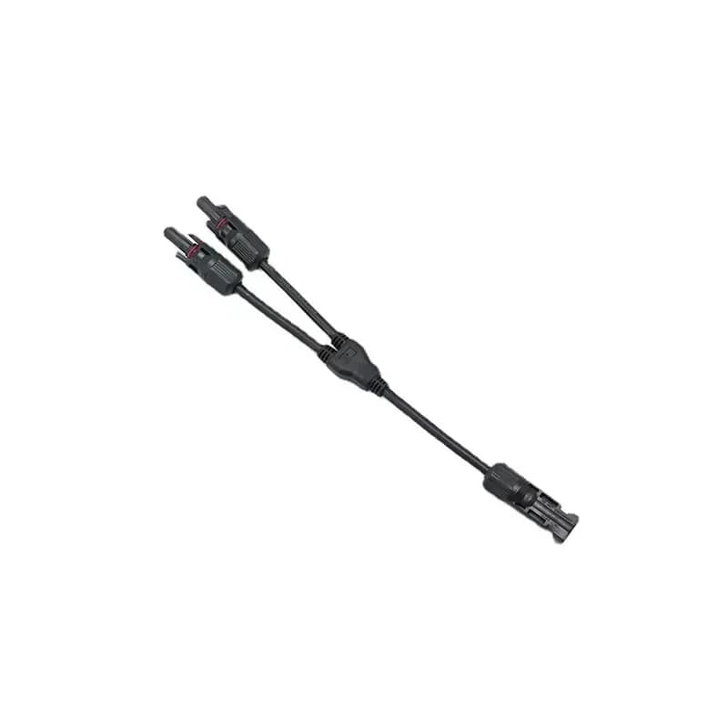 Connecteur solaire adaptateur de panneau photovoltaïque prise de dérivation en Y 1 à 2 connexion par