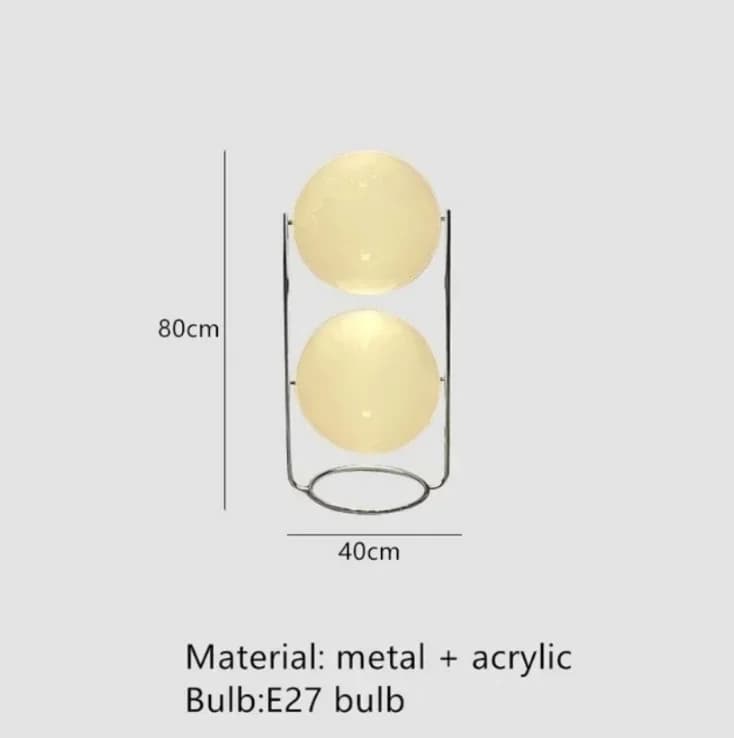 Lampadaire acrylique minimaliste moderne Style Antique boule ronde Chrome métal blanc lampadaire lam