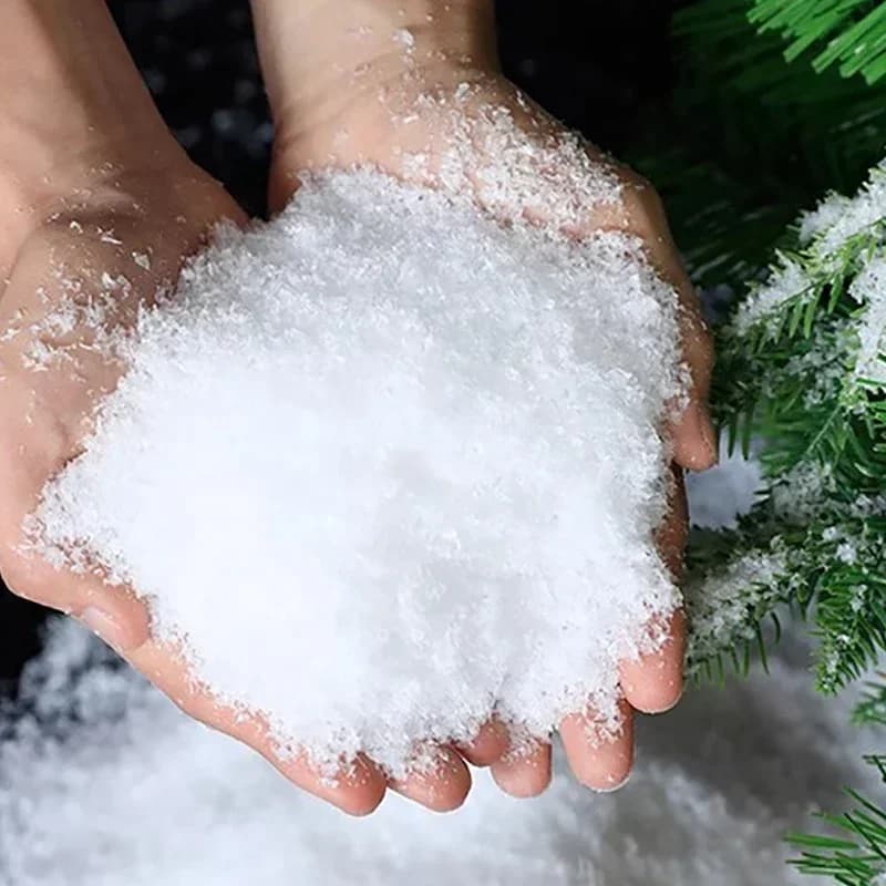 Poudre de neige artificielle pour Noël, démontrent de neige bricolage, ornements d'intérieur et d'ex