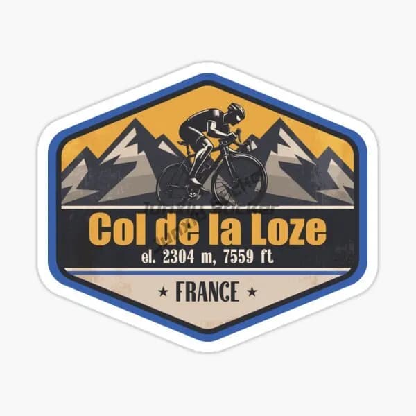 Col De La Loze, une célèbre passage de montagne dans les Alpes françaises avec une altitude de 2304 