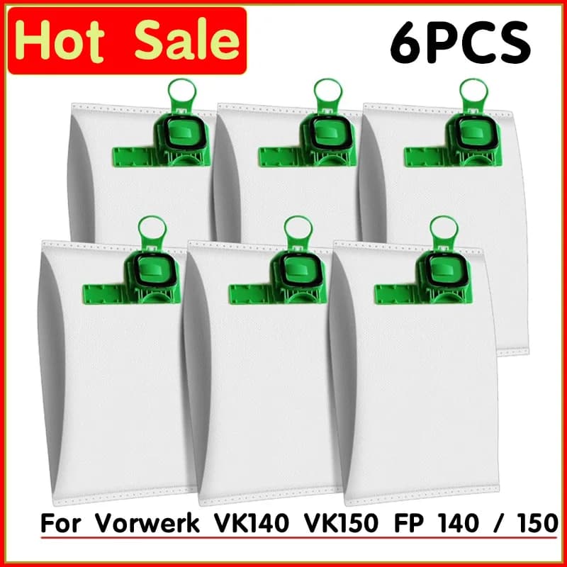 Kit de sacs à poussière compatibles avec Vorwerk Kobold VK140 VK150 FP140 FP150, accessoires de sac 
